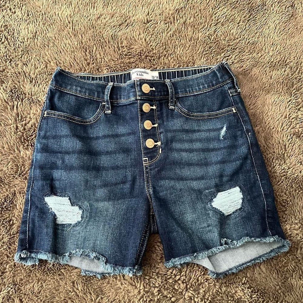 Abercrombie & fitch kids high rise biker shorts